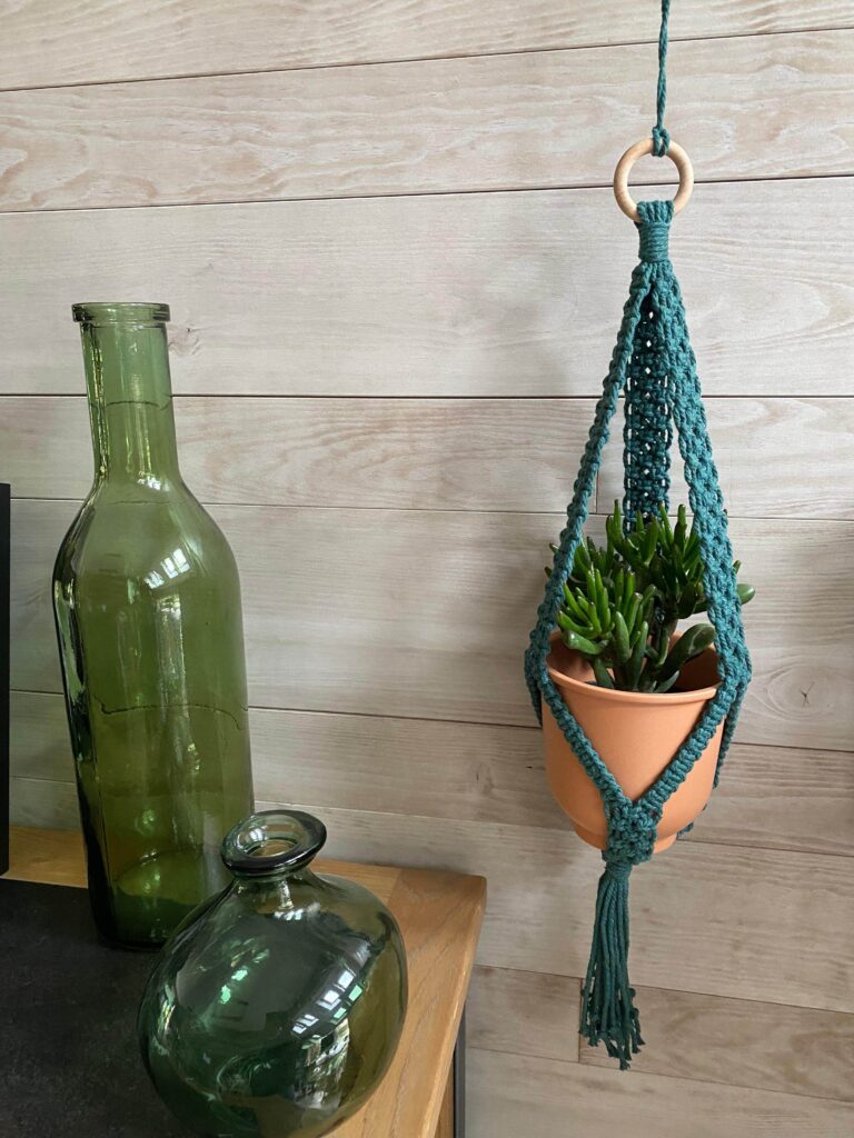 suspension pot de fleur